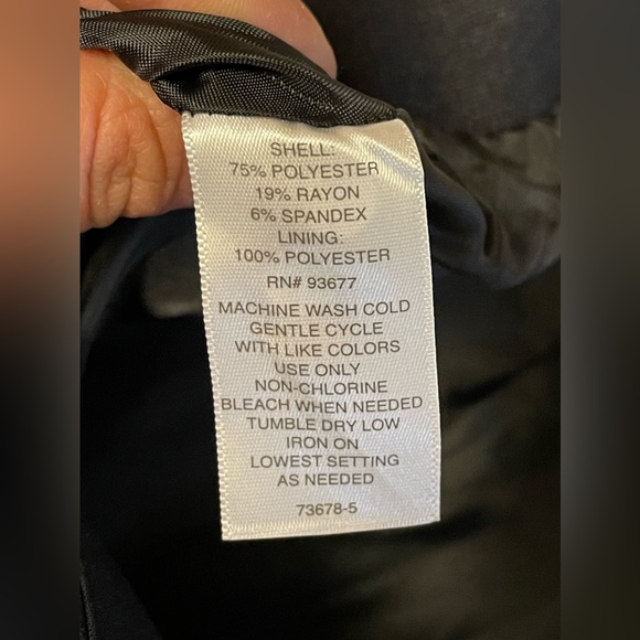 Liz Claiborne Women’s black lined skirt with pockets and elastic waistband Sz 8 - Picture 11 of 14